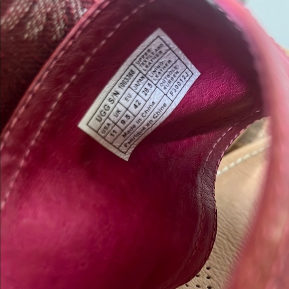 Ugg Pink Solena Wedge Sandals, Women’s 11 - Picture 4 of 6